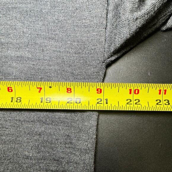 AllSaints Novara Jumper Dress Sweater Wool Pullover Cutout Charcoal Gray Size XS - Picture 10 of 12